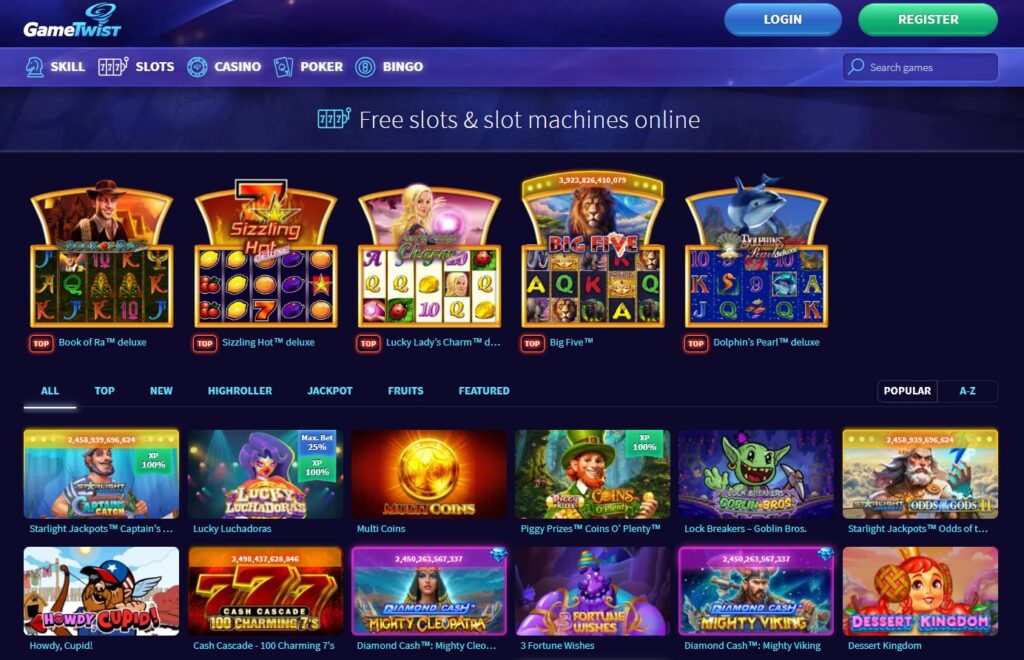 Games at Gametwist Online Casino